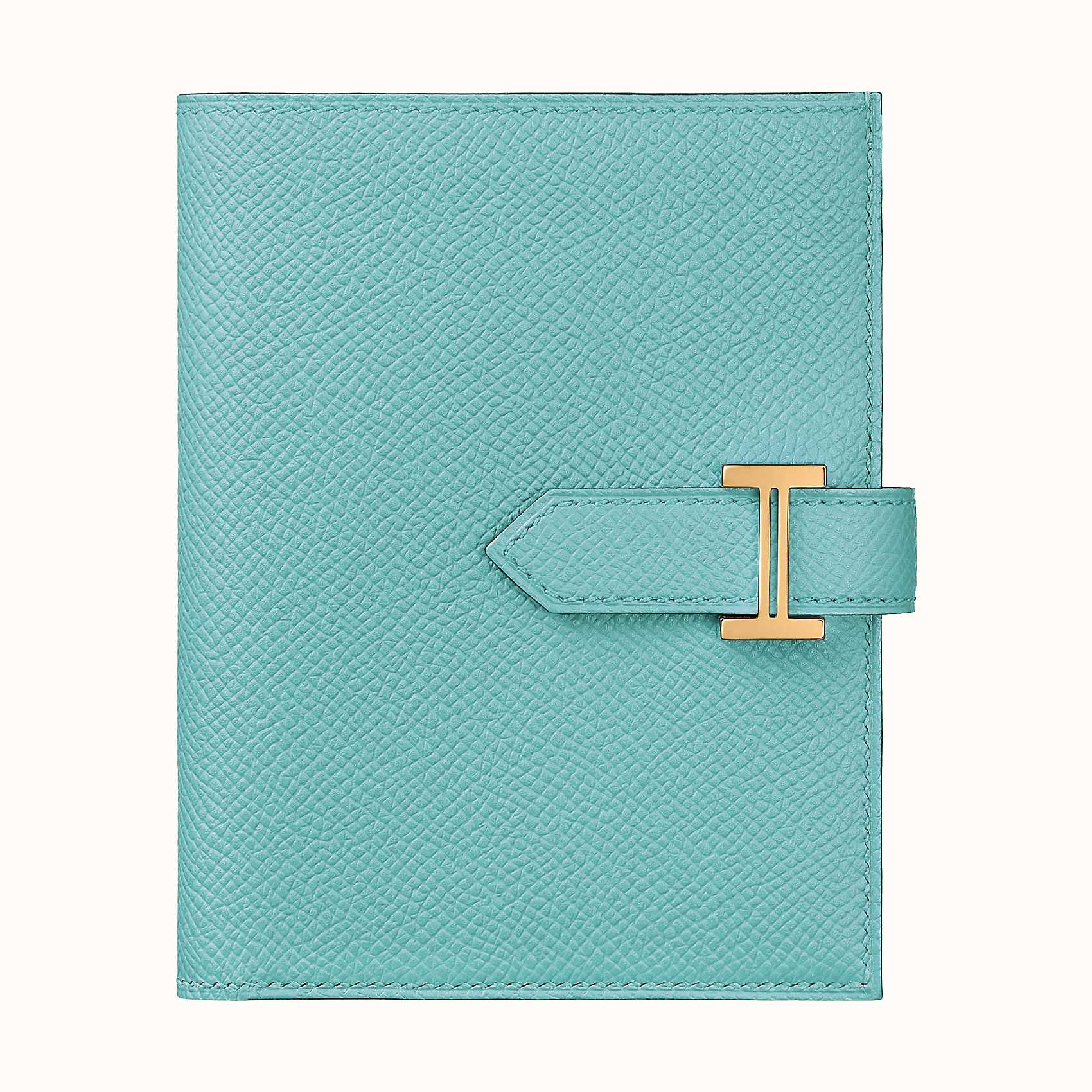愛馬仕 Hermes Bearn compact wallet Epsom 3P Blue Atoll 瀉湖藍 短錢包