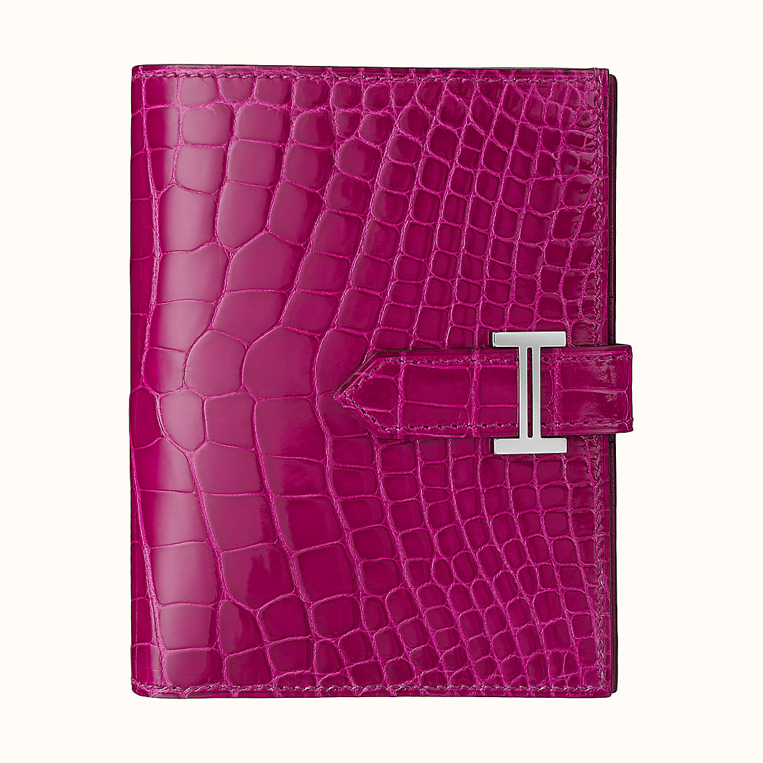 Hermes Bearn Short Wallet J5 Rose Sheheraradez 天方夜譚粉紫 夢幻粉 鱷魚皮短錢包