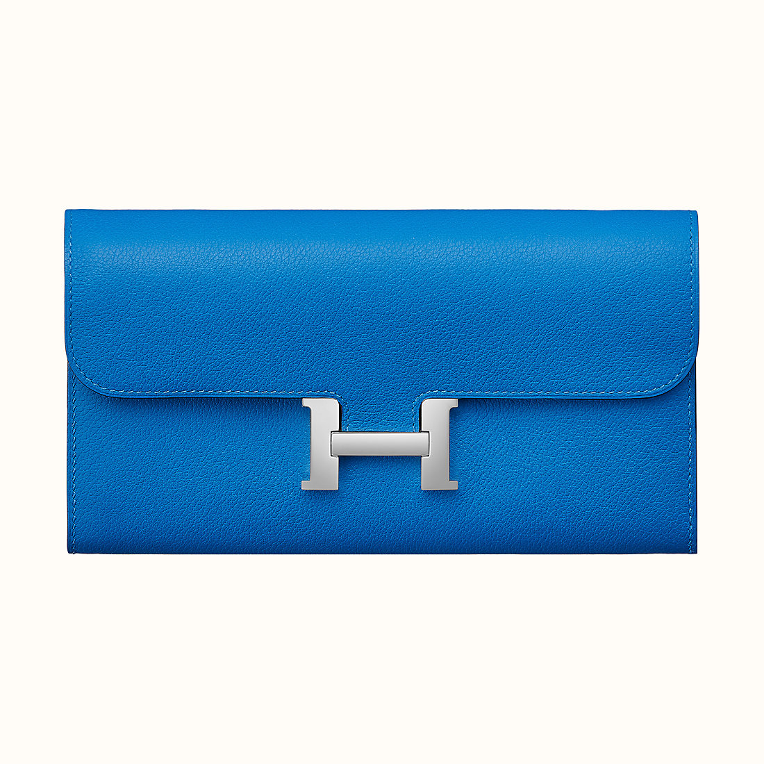 Hong Kong Hermes Portafoglio Constance Long Evercolor T7 Bleu Hydra