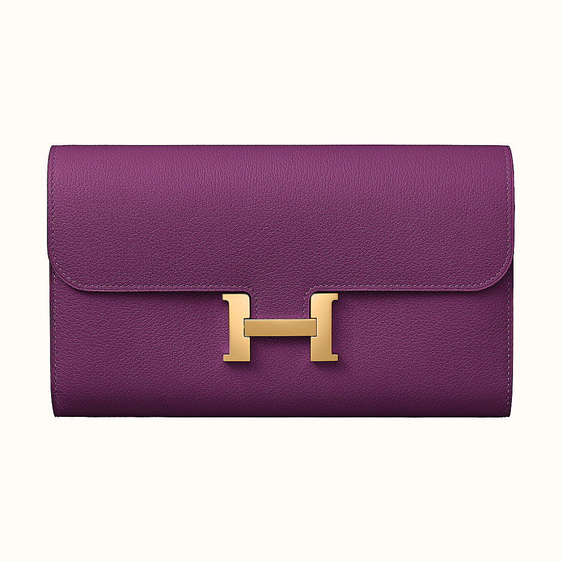 Hong Kong Hermes Constance long wallet CCP9 Anemone Evercolor