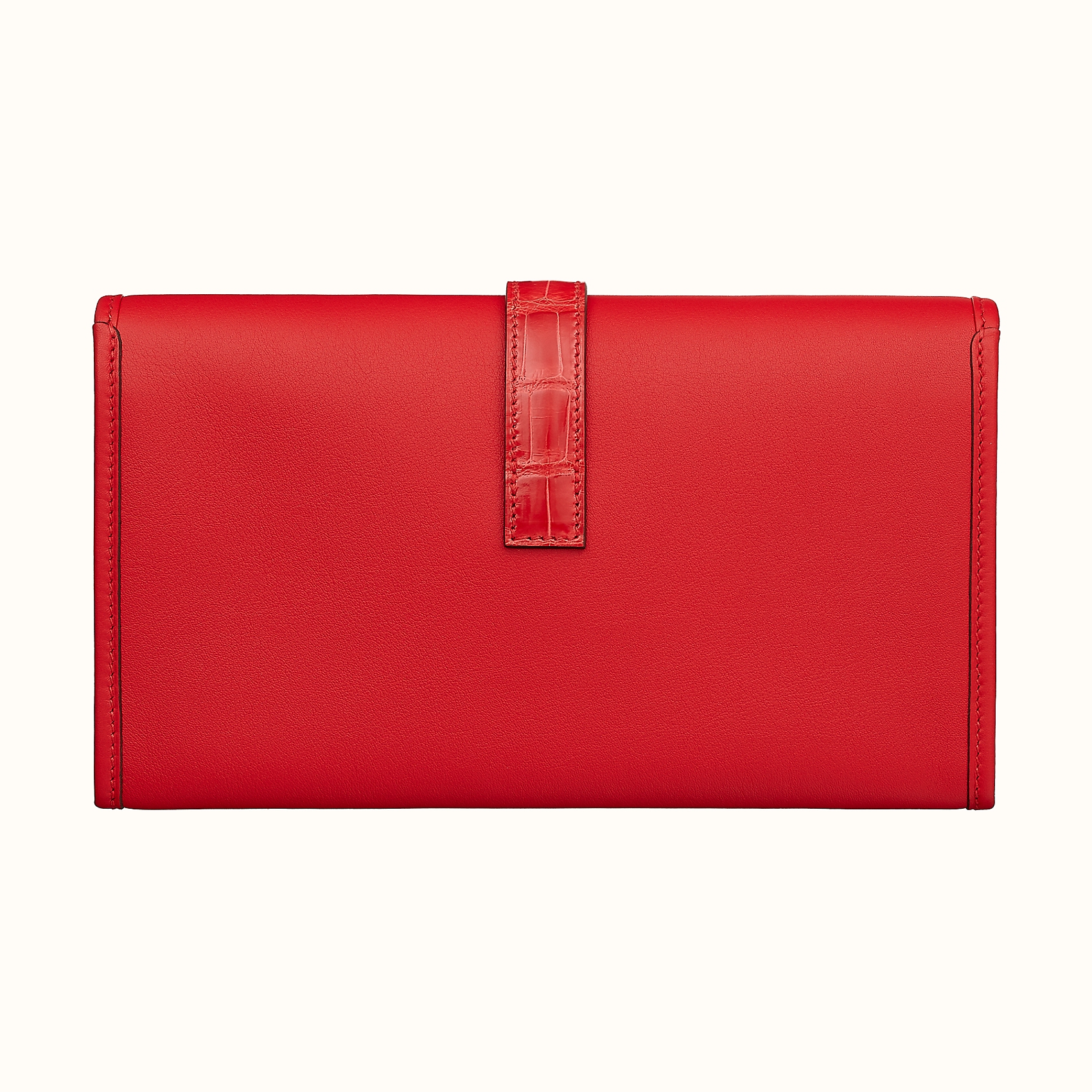 Hong Kong Island Hermes Portefeuille Jige Duo touch S3 Rouge De Cœur