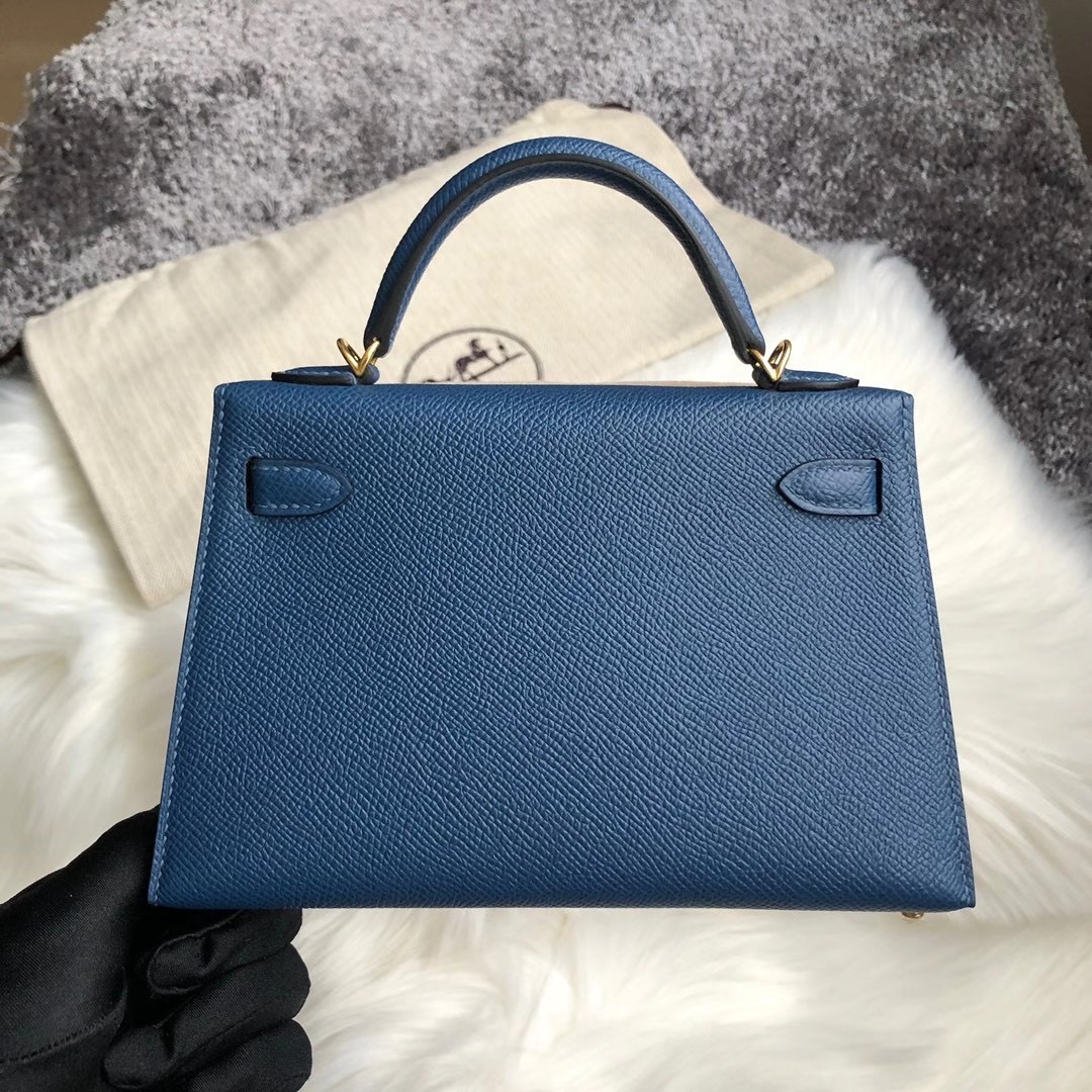 Shatin District, Hong Kong Hermes Kelly Mini II mini Epsom 7R azur 霧霾藍