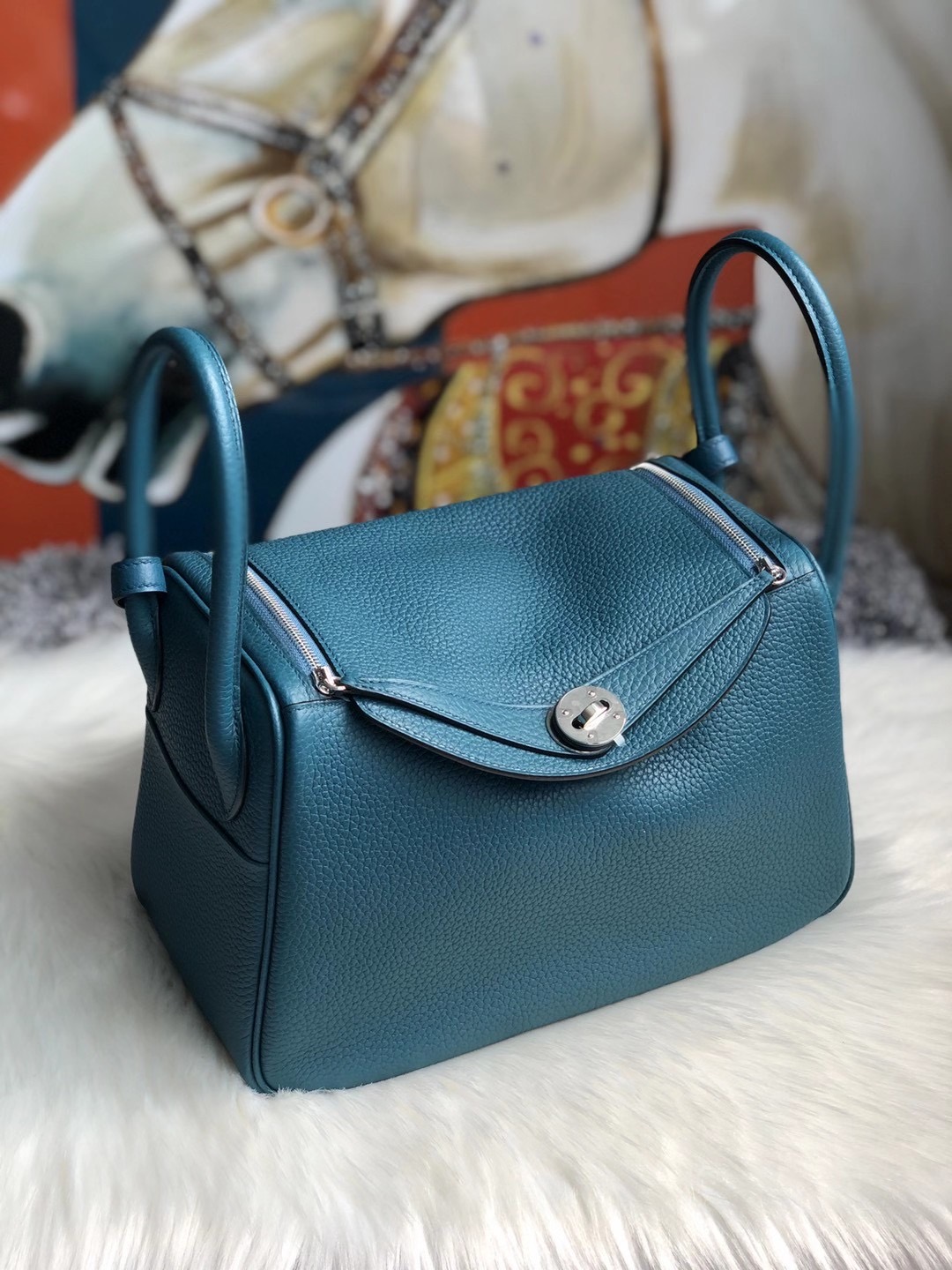 Kowloon City,Hong Kong Hermes Lindy 26cm W0 Vert Bosphore