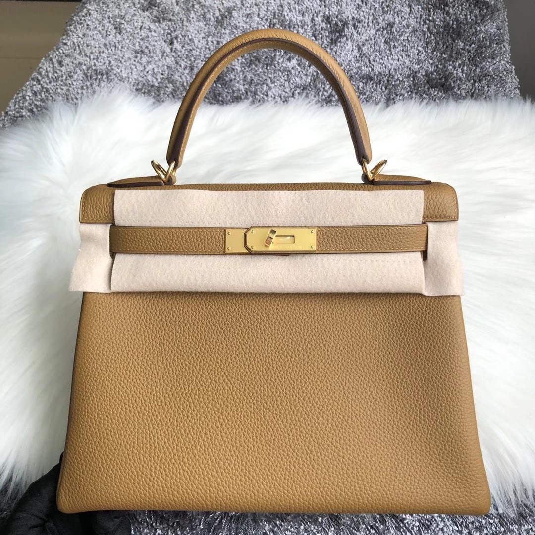 愛馬仕2020最新顏色 U8青銅色 Hermes Kelly 28cm Togo U8 Bronze 金銅色