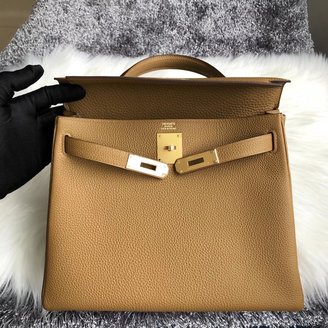 愛馬仕2020最新顏色 U8青銅色 Hermes Kelly 28cm Togo U8 Bronze 金銅色