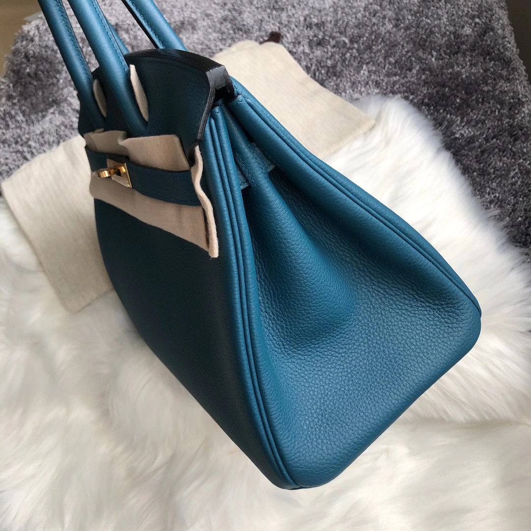 臺灣高雄市阿蓮區 愛馬仕鉑金包 Hermes Birkin 25cm togo 7C Blue Cobalt 珊瑚藍