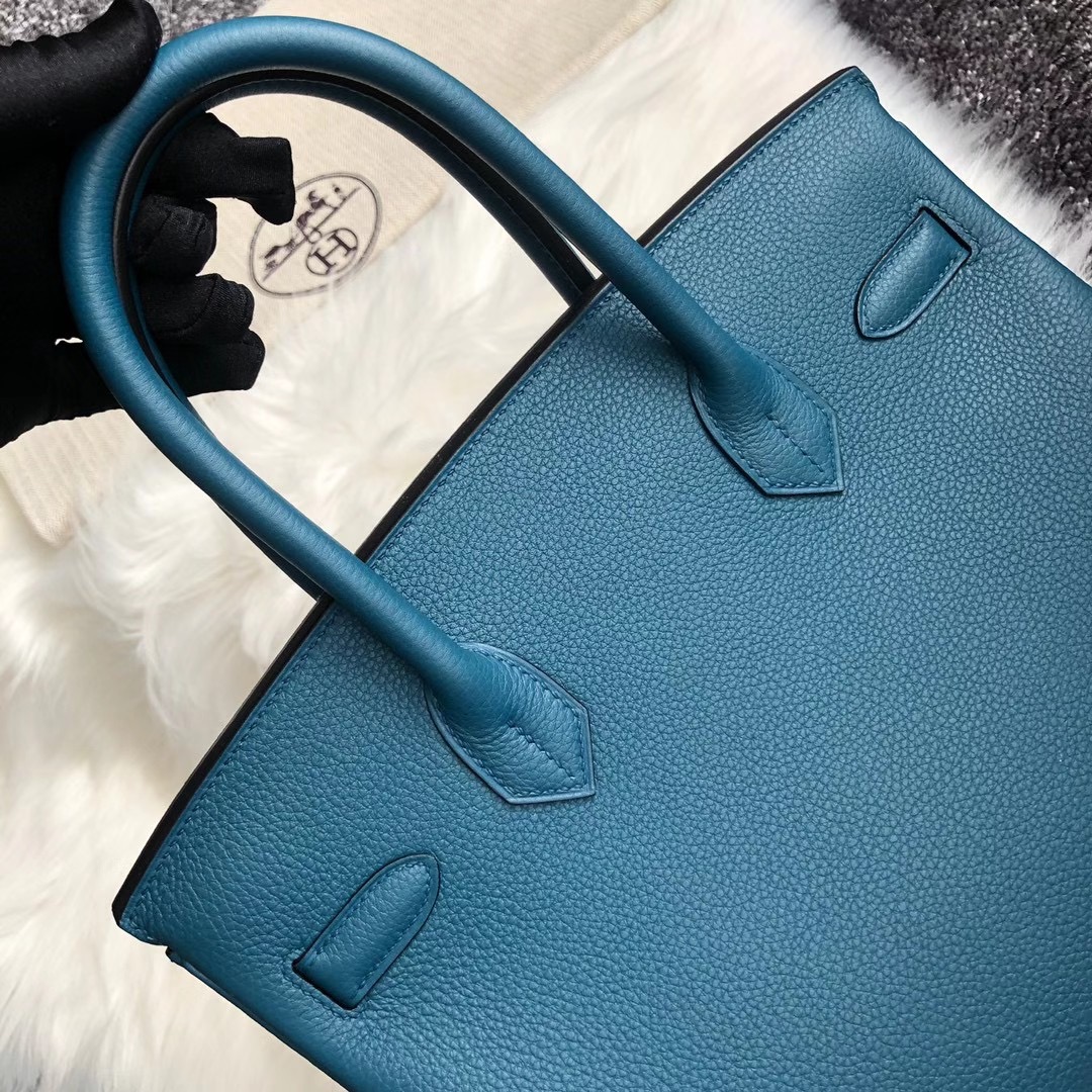 臺灣高雄市阿蓮區 愛馬仕鉑金包 Hermes Birkin 25cm togo 7C Blue Cobalt 珊瑚藍