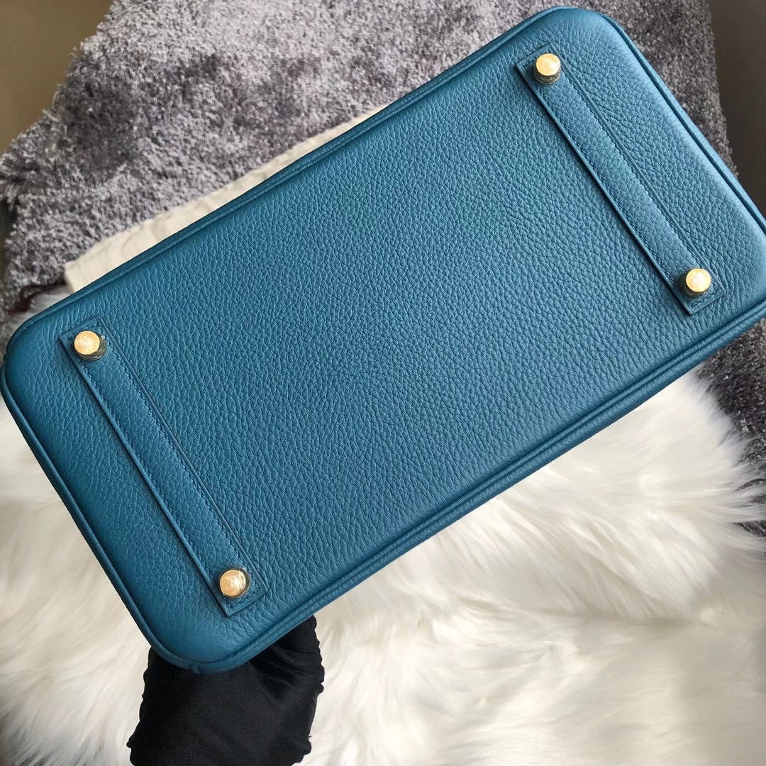 臺灣高雄市阿蓮區 愛馬仕鉑金包 Hermes Birkin 25cm togo 7C Blue Cobalt 珊瑚藍