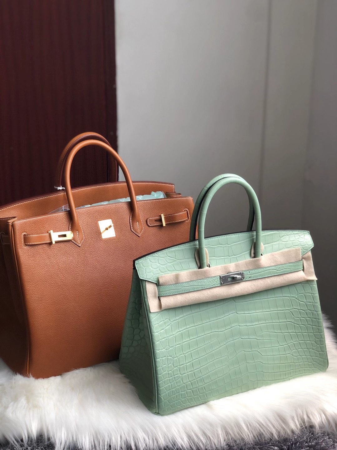 臺灣高雄市阿蓮 Hermes Birkin 40cm Barenia Faubourg 馬鞍皮 CC34 Fauve