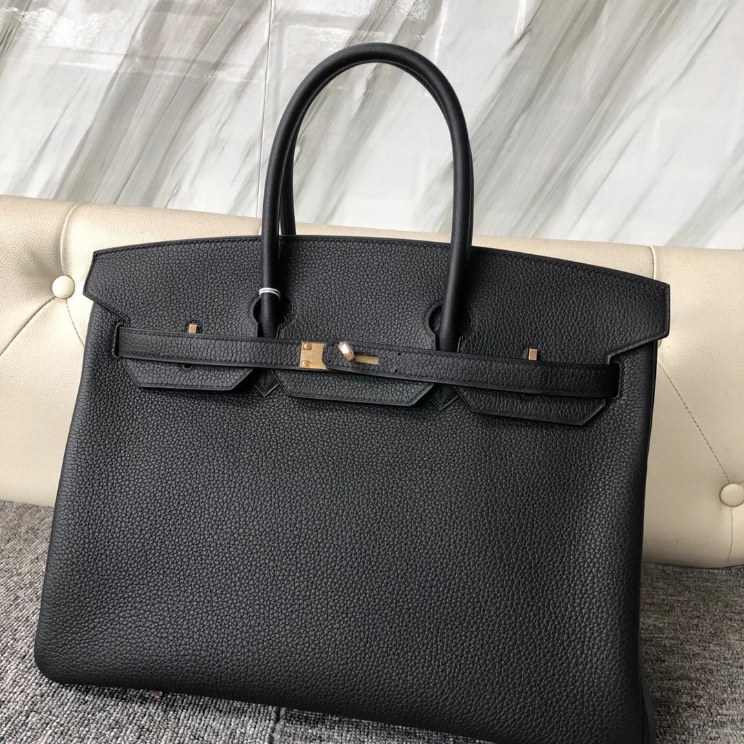 臺灣桃園市大溪區 愛馬仕包包多少錢 Hermes Birkin 35cm CC89 Noir togo leather