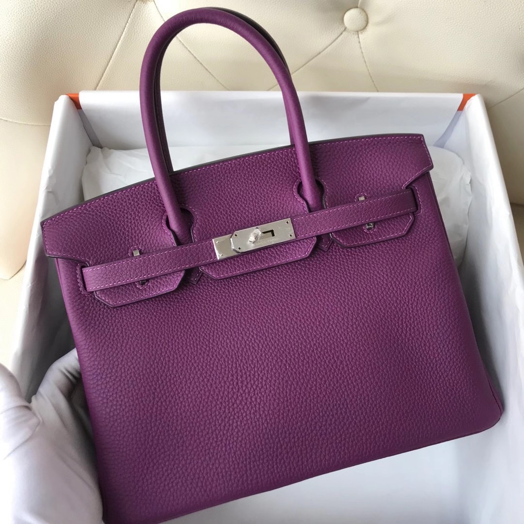 愛馬仕鉑金包臺灣價格多少錢 Taiwan Hermes Birkin 30cm Togo P9 Anemone 海葵紫