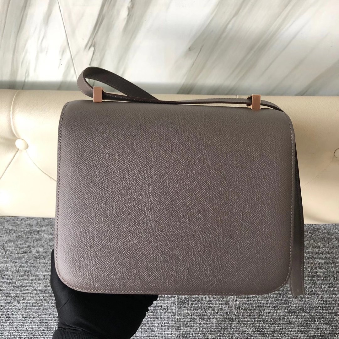 愛馬仕康康空姐包價格多少錢 Taiwan Hermes Constance 24cm Epsom 8F Etain 錫器灰