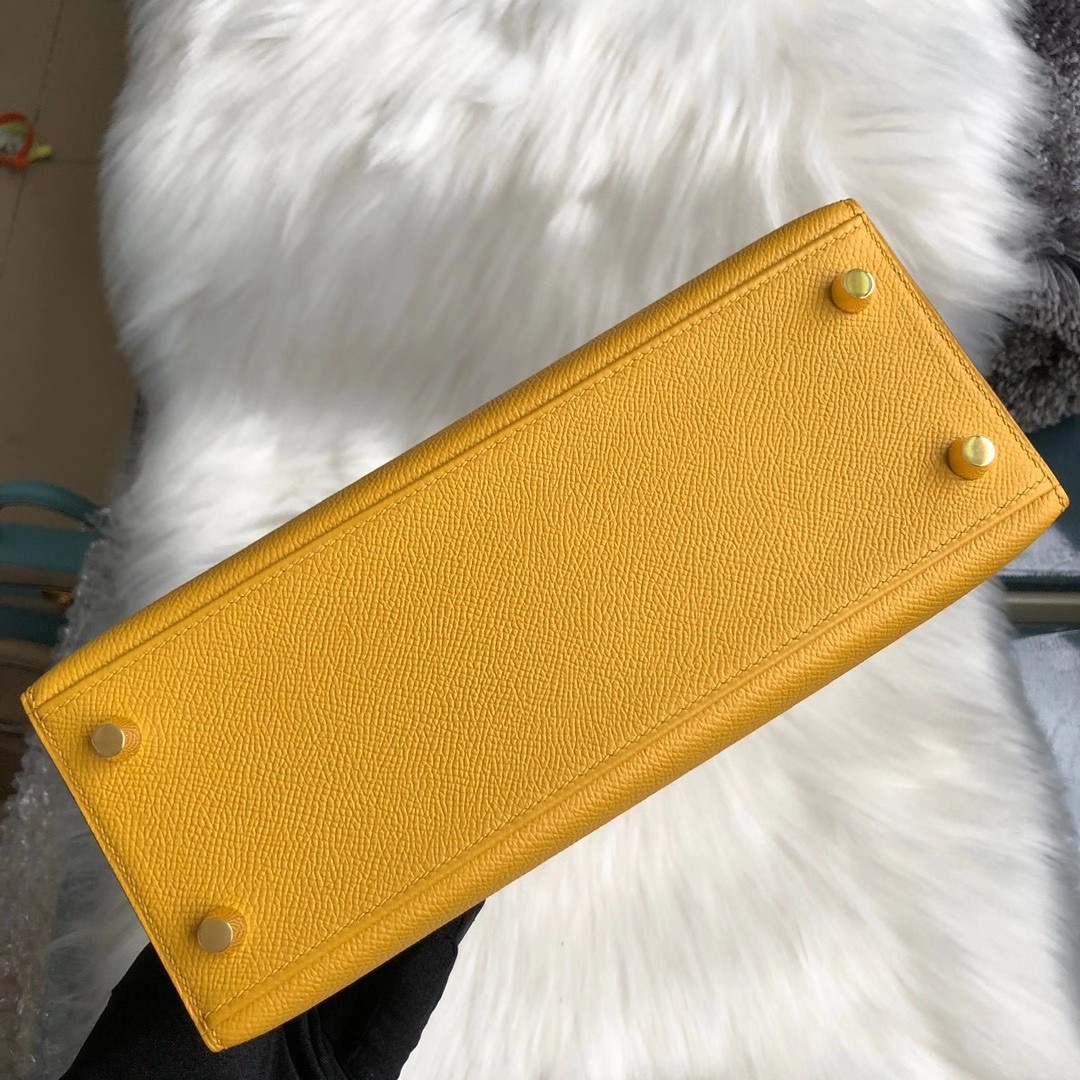 臺北市 北投區 愛馬仕凱莉包多少錢 Hermes Kelly 25cm Epsom 9D Jaune Amber