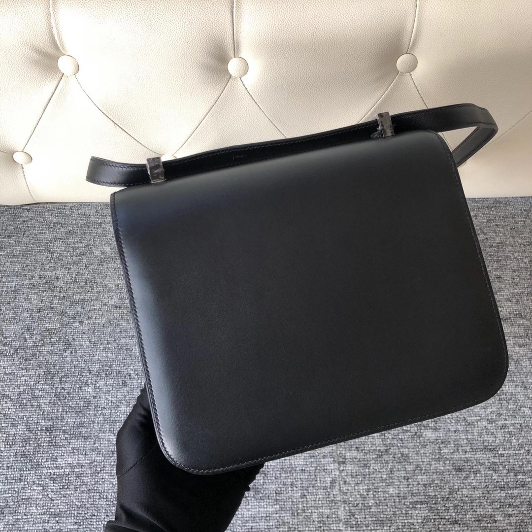 愛馬仕康斯坦斯包 所有顏色大全 Hermes Constance 24cm Box CC89 Noir 黑色