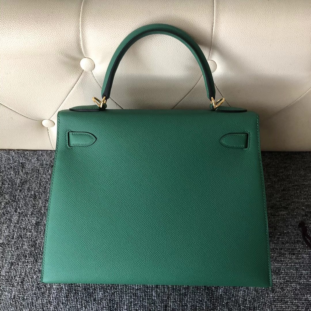 臺灣臺北市信義區 愛馬仕凱莉包28專櫃多少錢 Hermes Kelly 28cm Epsom U4 Vert Verigo