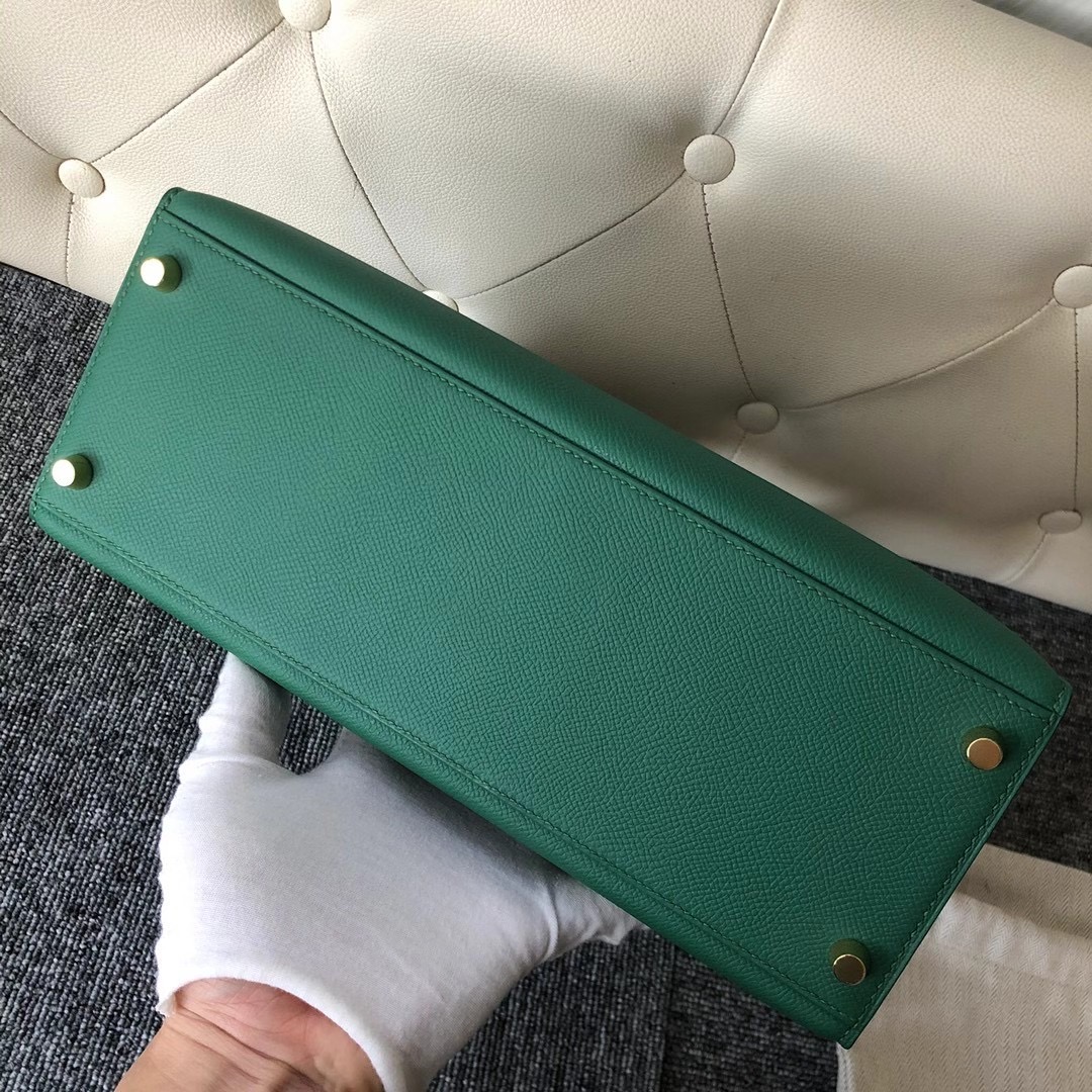 臺灣臺北市信義區 愛馬仕凱莉包28專櫃多少錢 Hermes Kelly 28cm Epsom U4 Vert Verigo