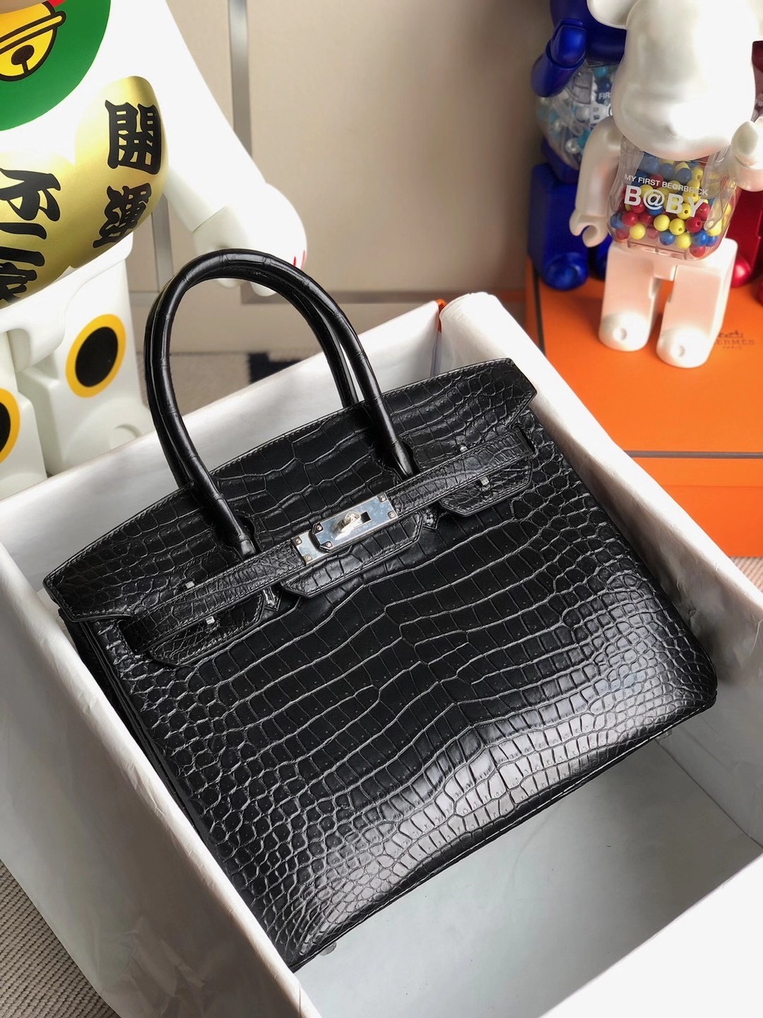 香港北區粉嶺 Hong Kong North Hermes Birkin 30cm 89 Noir 黑色霧面澳洲灣鱷