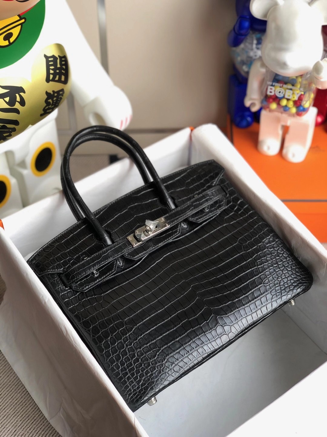 香港北區粉嶺 Hong Kong North Hermes Birkin 30cm 89 Noir 黑色霧面澳洲灣鱷