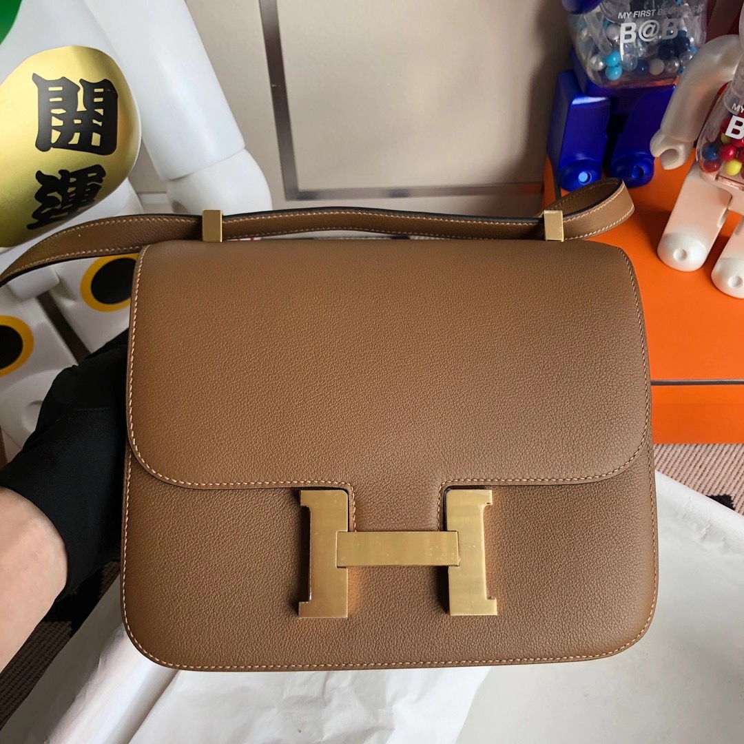 Hermes Constance 24cm Evercolor D0 beige de weimer 德威馬犬米色