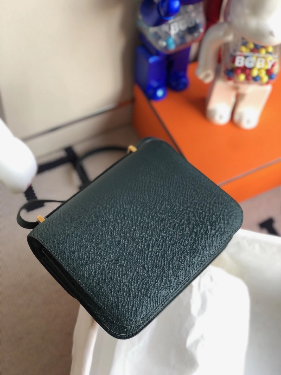 Tuen Mun District, Hong Kong Hermes Constance Mini Epsom 6O Vert Cypres 松柏綠