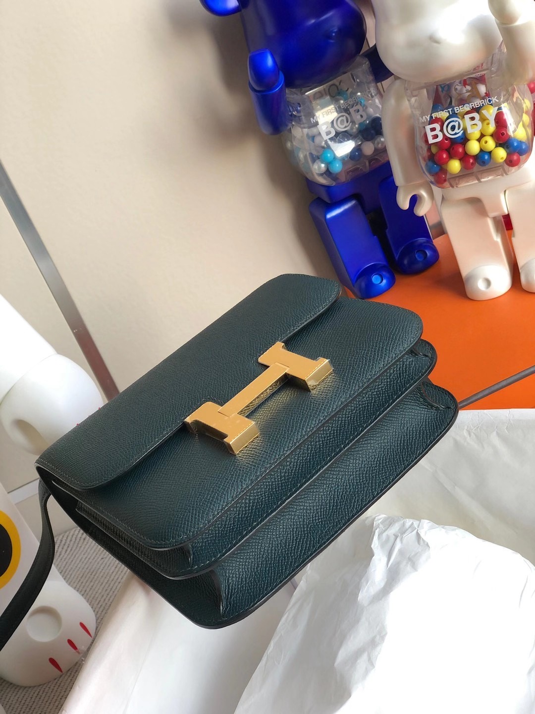 Tuen Mun District, Hong Kong Hermes Constance Mini Epsom 6O Vert Cypres 松柏綠