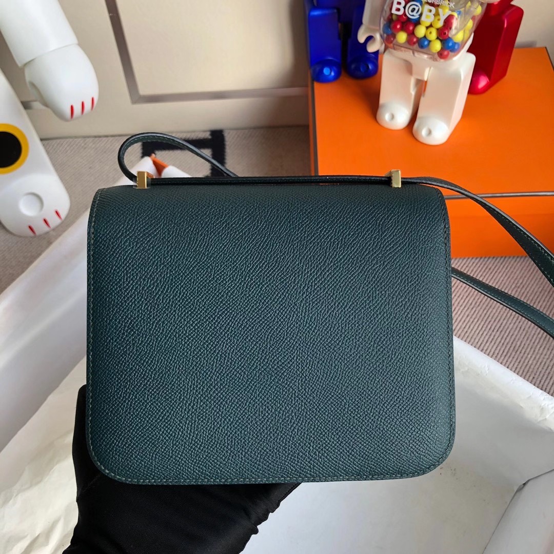 Tuen Mun District, Hong Kong Hermes Constance Mini Epsom 6O Vert Cypres 松柏綠