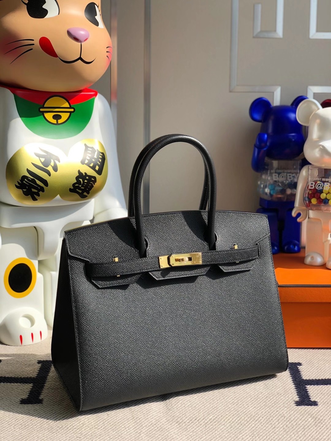 Hermes Birkin 30cm Sellier Epsom CC89 Noir 黑色 Black 全手工縫制 外縫