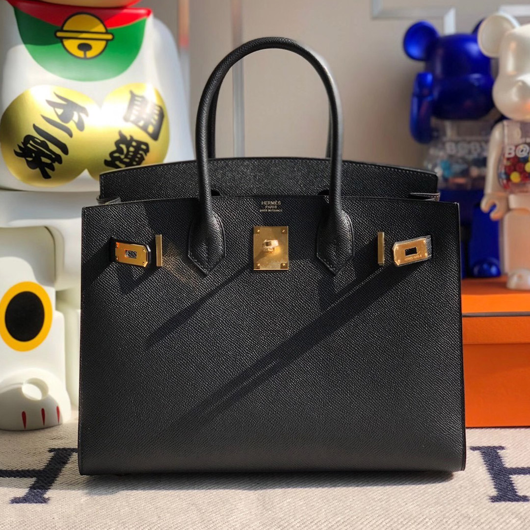 Hermes Birkin 30cm Sellier Epsom CC89 Noir 黑色 Black 全手工縫制 外縫