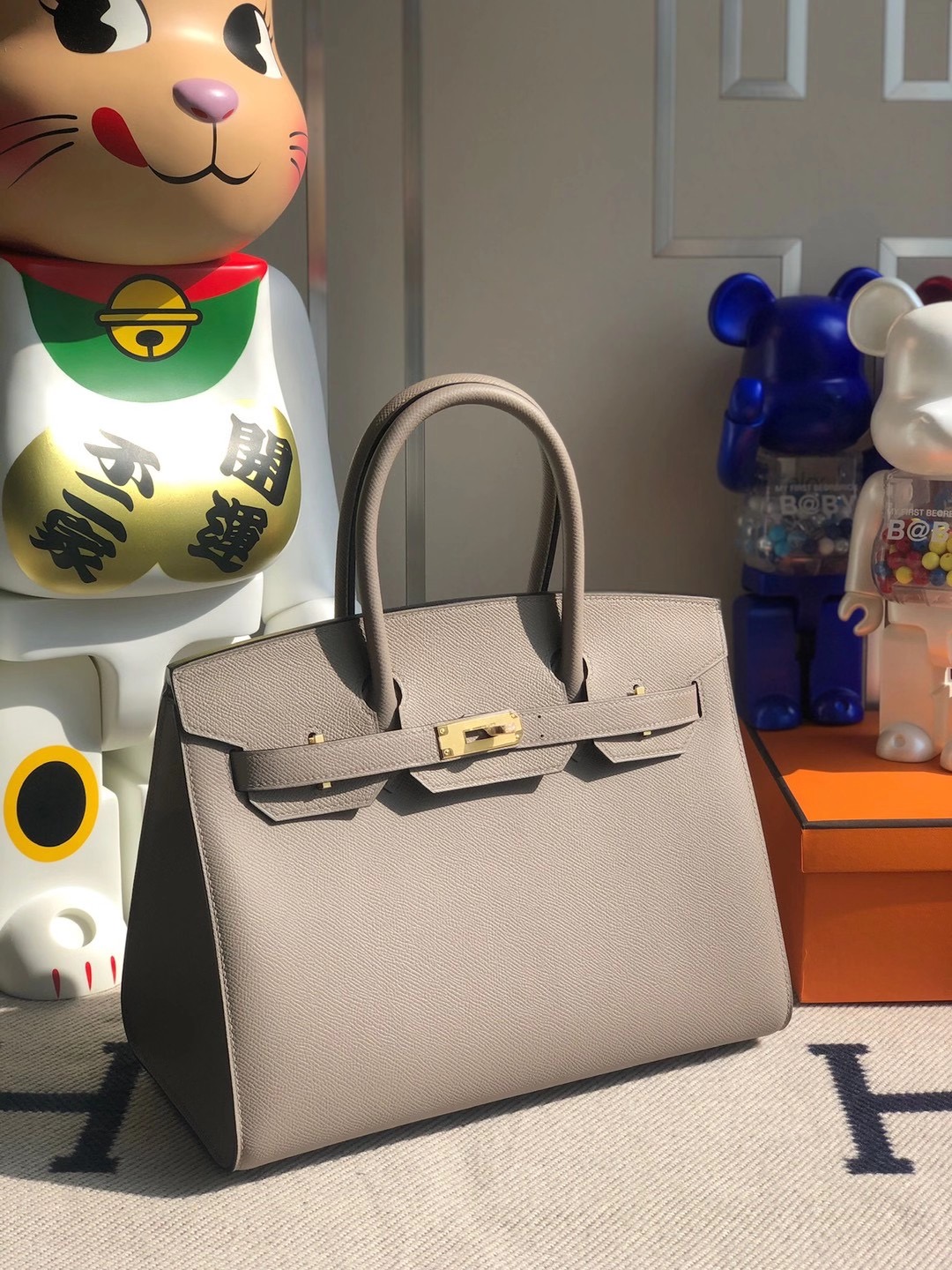 愛馬仕2021年新刻印 Z刻印 Hermes Birkin 30cm M8 瀝青灰 Griss Asphalte Sellier Epsom