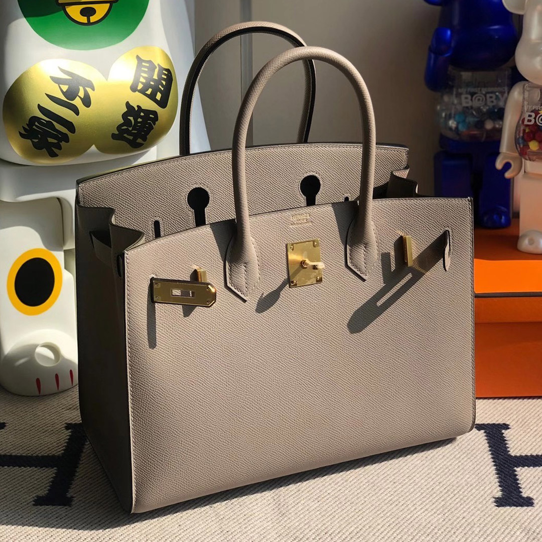 愛馬仕2021年新刻印 Z刻印 Hermes Birkin 30cm M8 瀝青灰 Griss Asphalte Sellier Epsom