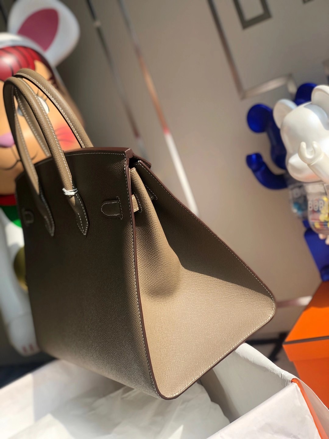 2021年愛馬仕刻印年份是什麽刻印？Hermes Birkin 35cm 18 Etoupe 大象灰 Sellier Epsom