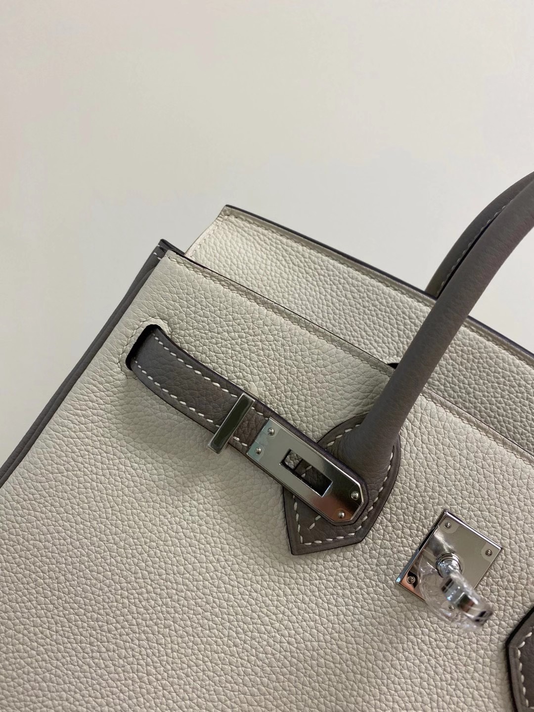 Hong Kong Hermes Birkin 25cm HSS togo 10 Craie 奶昔白 M8 Griss Asphalte 瀝青灰