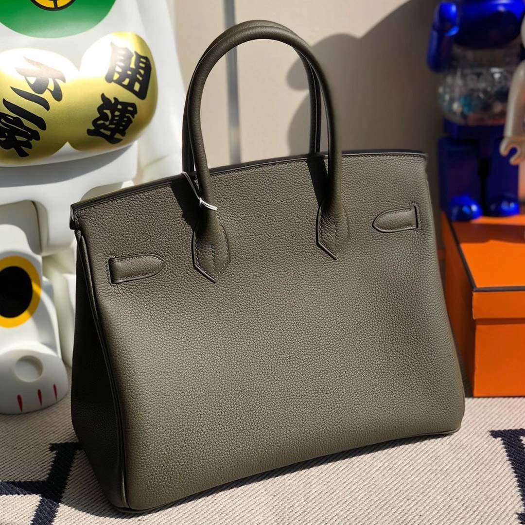 愛馬仕鉑金包 2020年刻印 Y Hermes Birkin 30cm Togo G8 Vert Maquis 深橄欖綠