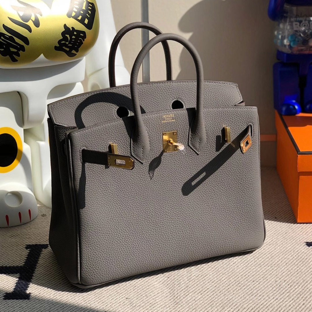 香港沙田區馬鞍山 Hong Kong Hermes Birkin 25cm Togo 8F Etain 錫器灰