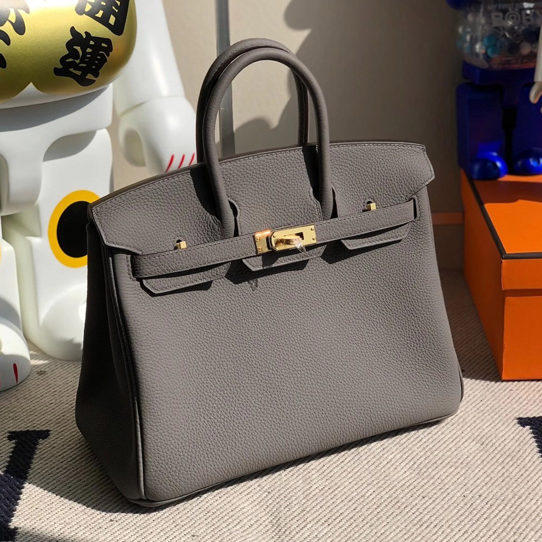 香港沙田區馬鞍山 Hong Kong Hermes Birkin 25cm Togo 8F Etain 錫器灰