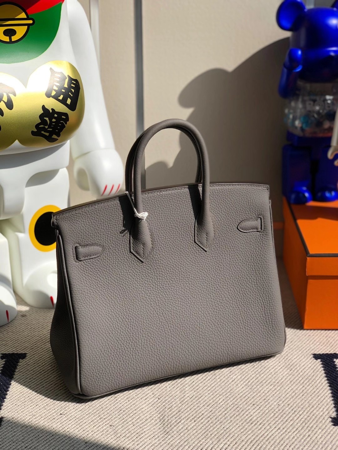 香港沙田區馬鞍山 Hong Kong Hermes Birkin 25cm Togo 8F Etain 錫器灰