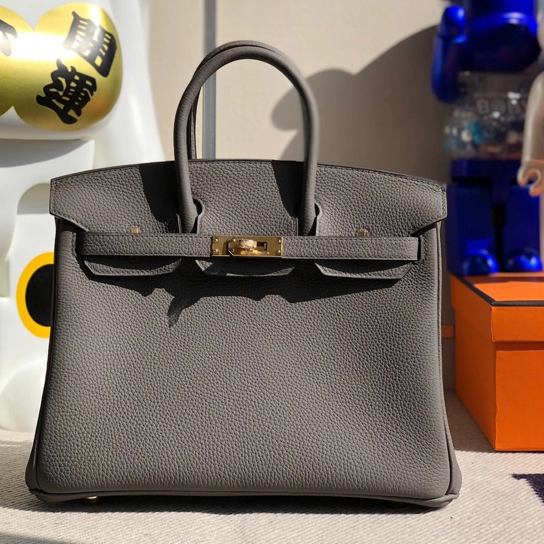 香港沙田區馬鞍山 Hong Kong Hermes Birkin 25cm Togo 8F Etain 錫器灰