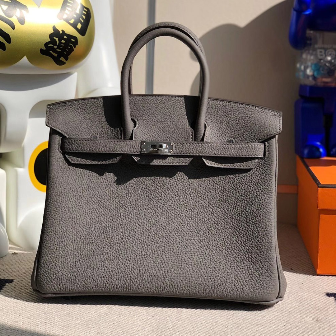 香港沙田區馬鞍山 Hong Kong Hermes Birkin 25cm Togo 8F Etain 錫器灰