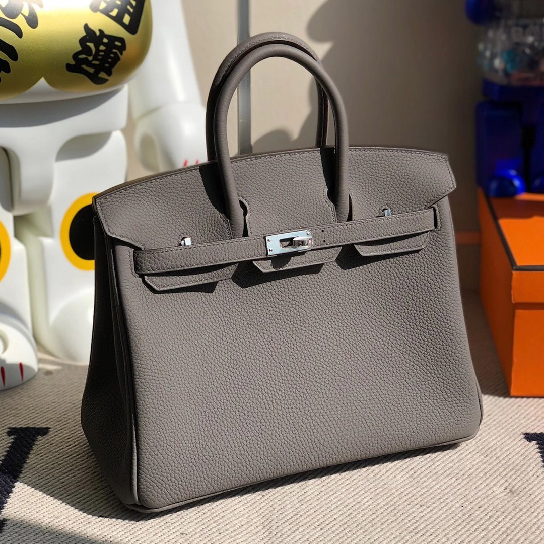 香港沙田區馬鞍山 Hong Kong Hermes Birkin 25cm Togo 8F Etain 錫器灰