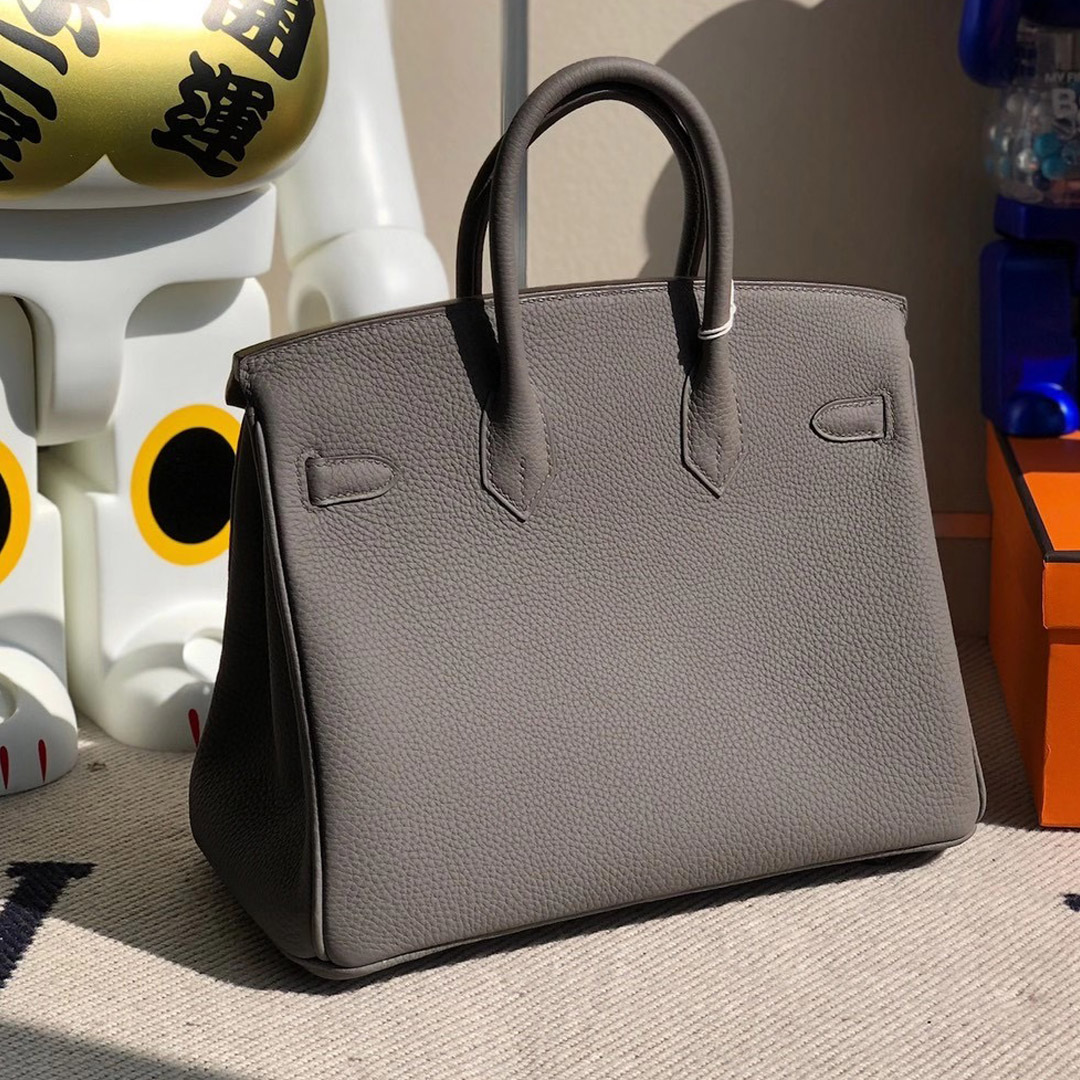 香港沙田區馬鞍山 Hong Kong Hermes Birkin 25cm Togo 8F Etain 錫器灰