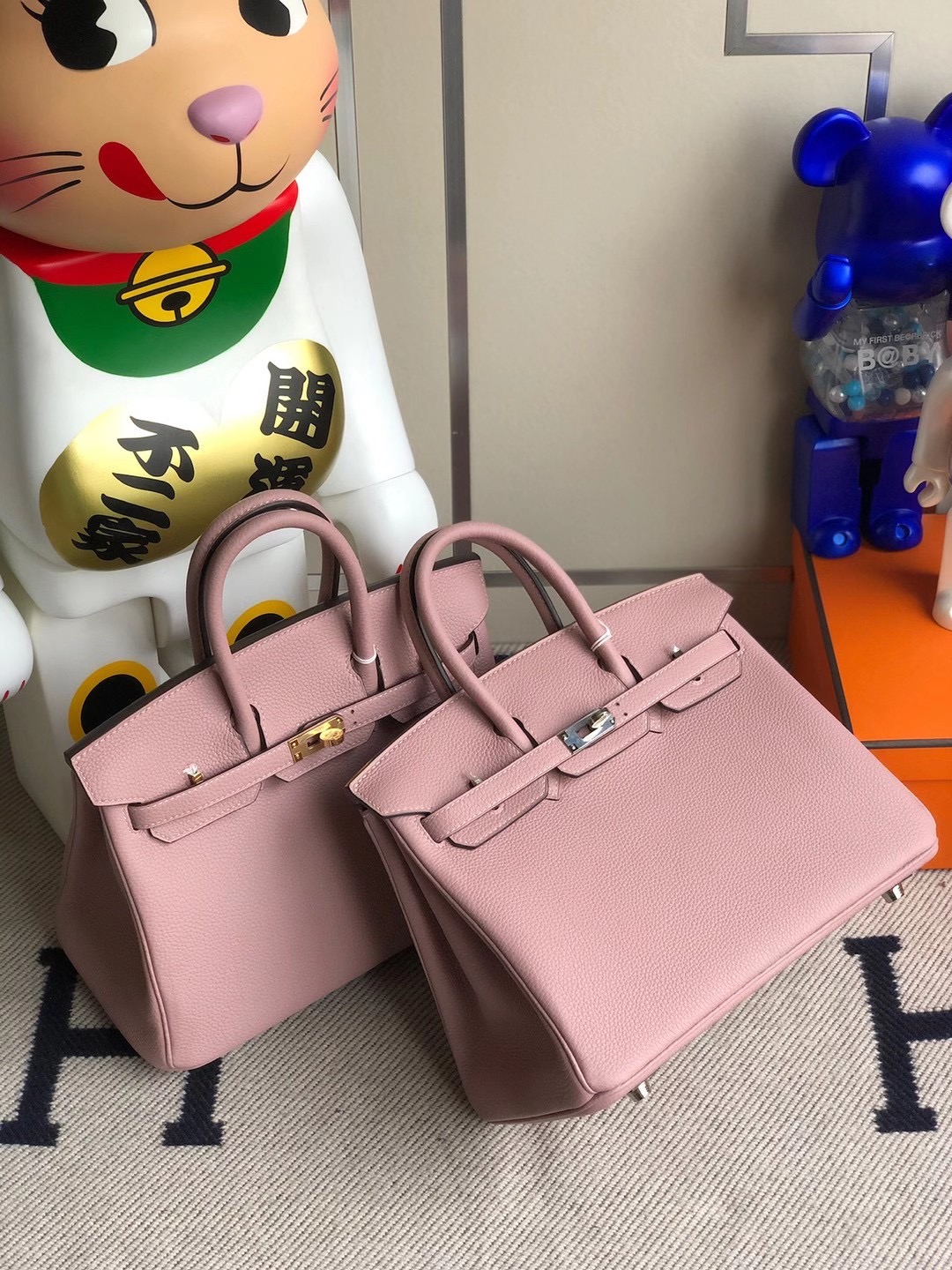 臺灣新北市林口區 Hermes Birkin 25cm Handbag 4W Glycine 紫藤粉