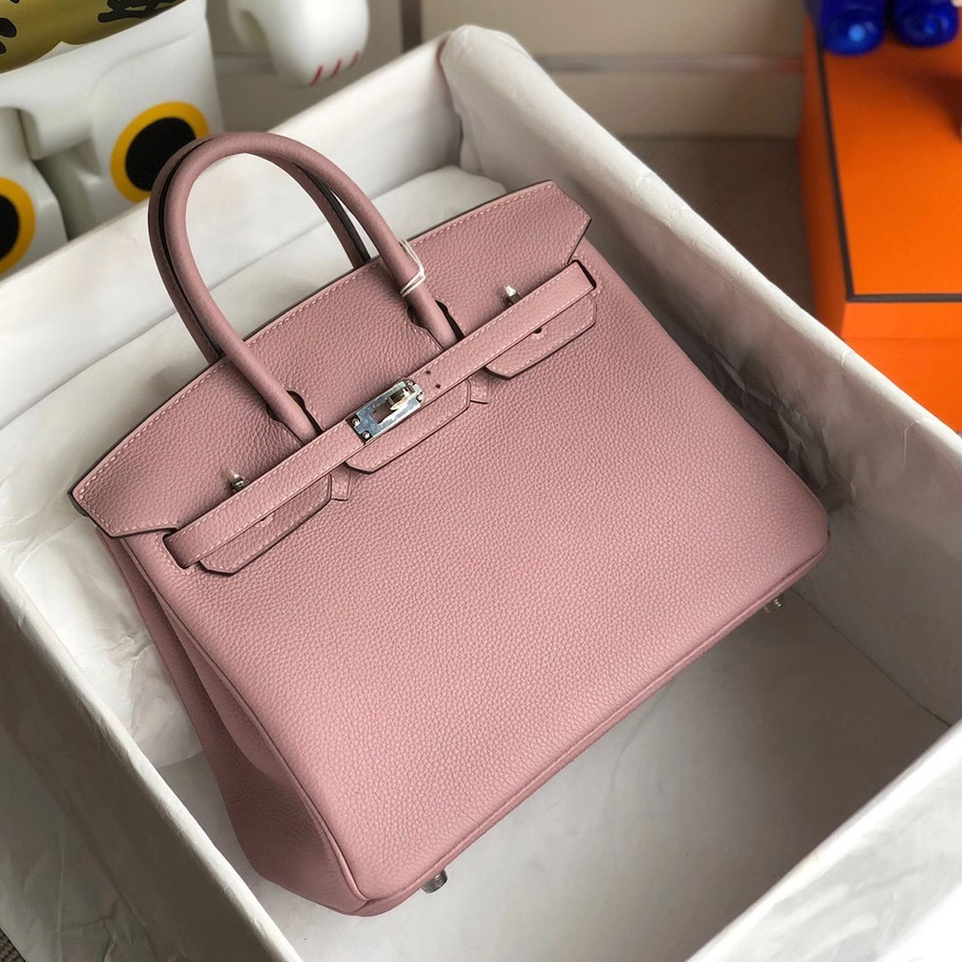 臺灣新北市林口區 Hermes Birkin 25cm Handbag 4W Glycine 紫藤粉