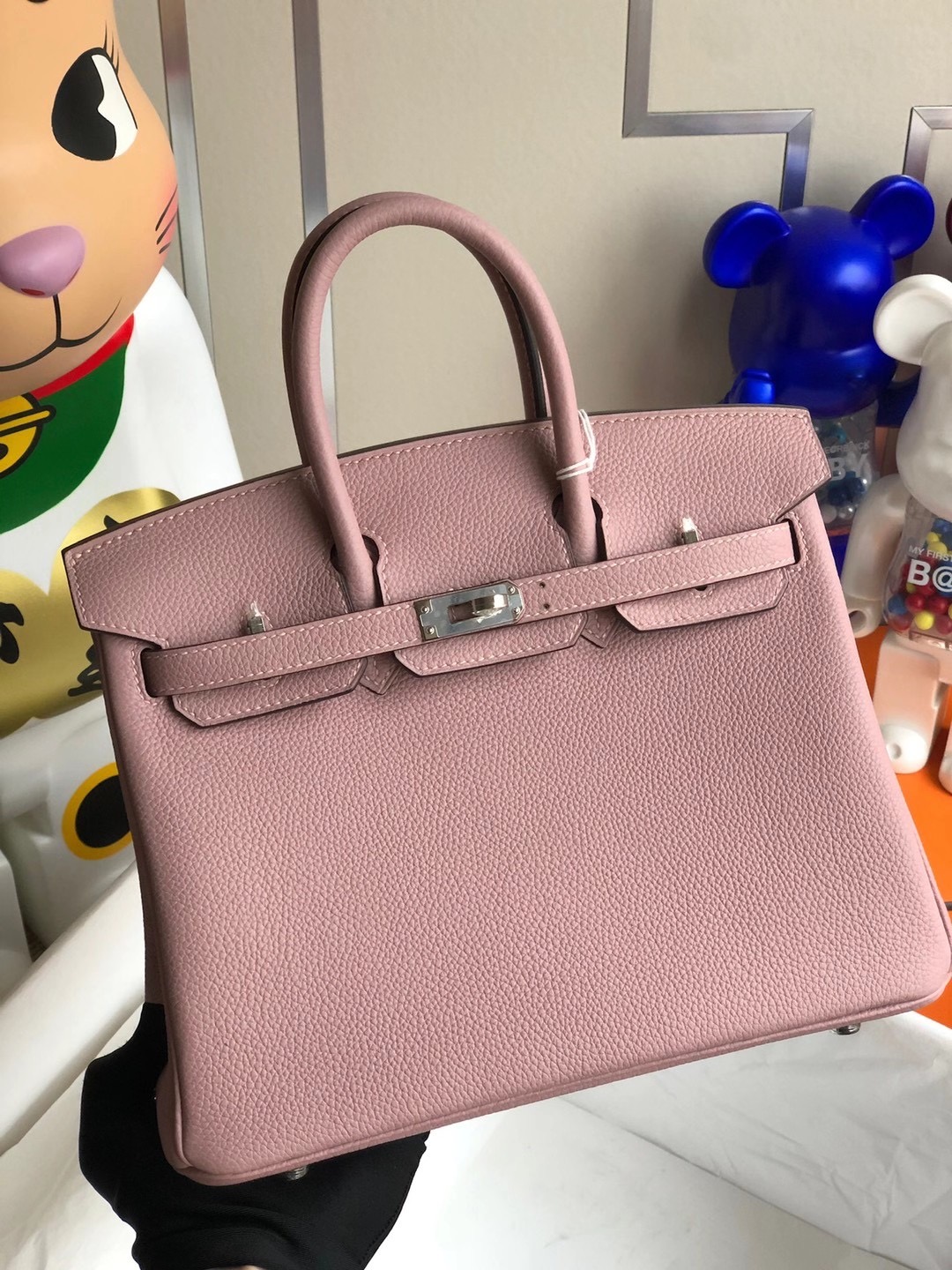 臺灣新北市林口區 Hermes Birkin 25cm Handbag 4W Glycine 紫藤粉