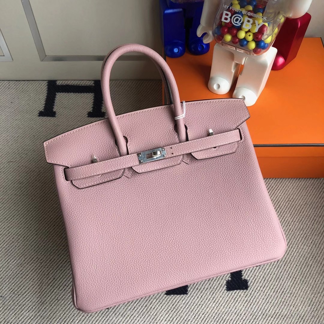 臺灣新北市林口區 Hermes Birkin 25cm Handbag 4W Glycine 紫藤粉