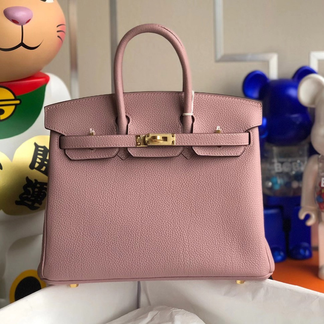 臺灣新北市林口區 Hermes Birkin 25cm Handbag 4W Glycine 紫藤粉