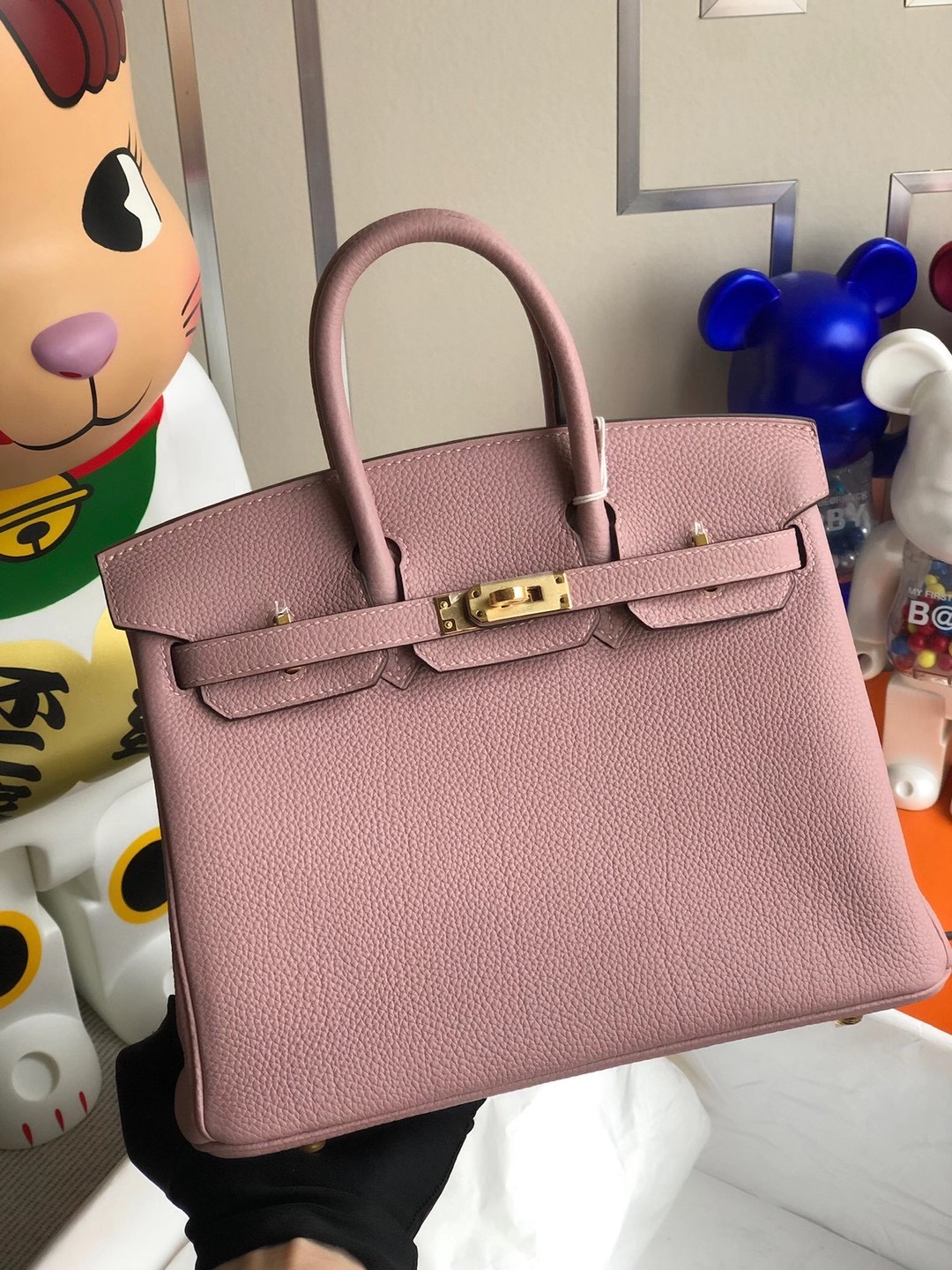 臺灣新北市林口區 Hermes Birkin 25cm Handbag 4W Glycine 紫藤粉