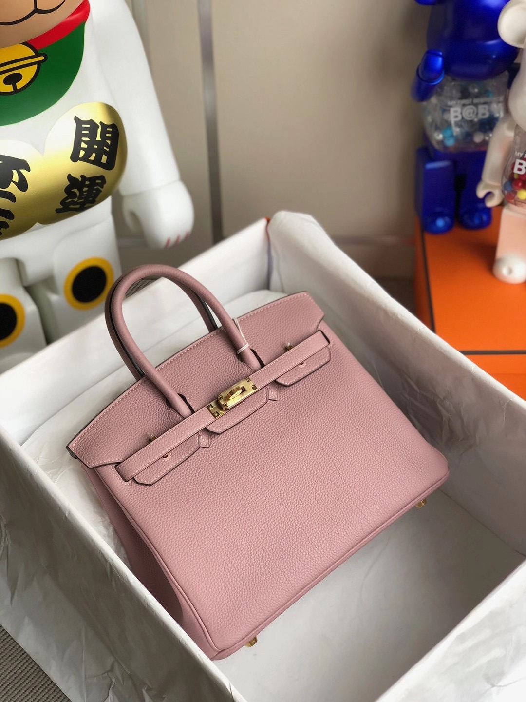 臺灣新北市林口區 Hermes Birkin 25cm Handbag 4W Glycine 紫藤粉