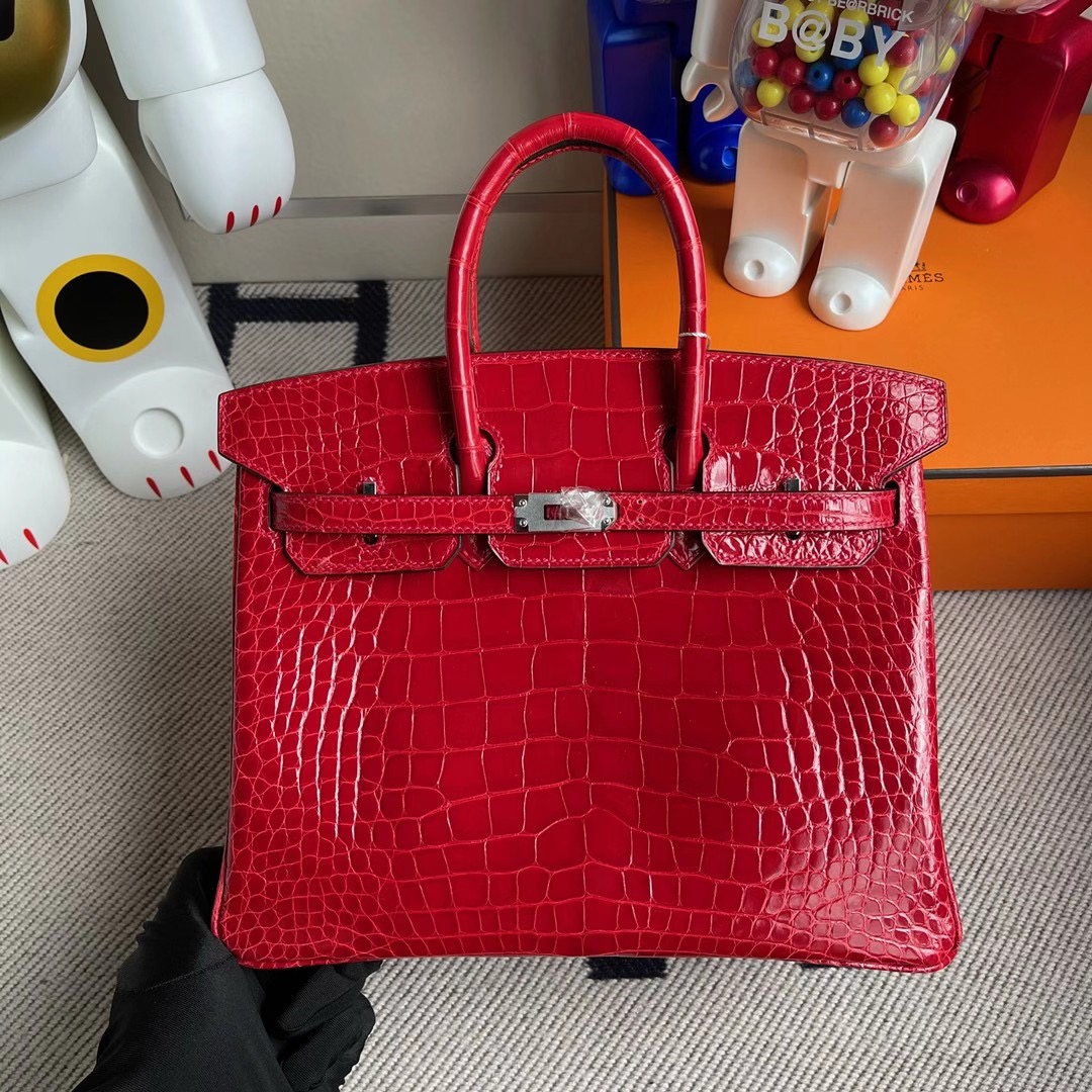 愛馬仕鉑金包價格及圖片 Hermes Birkin 25cm 95 Braise M8 Griss Asphalte 美洲鱷魚