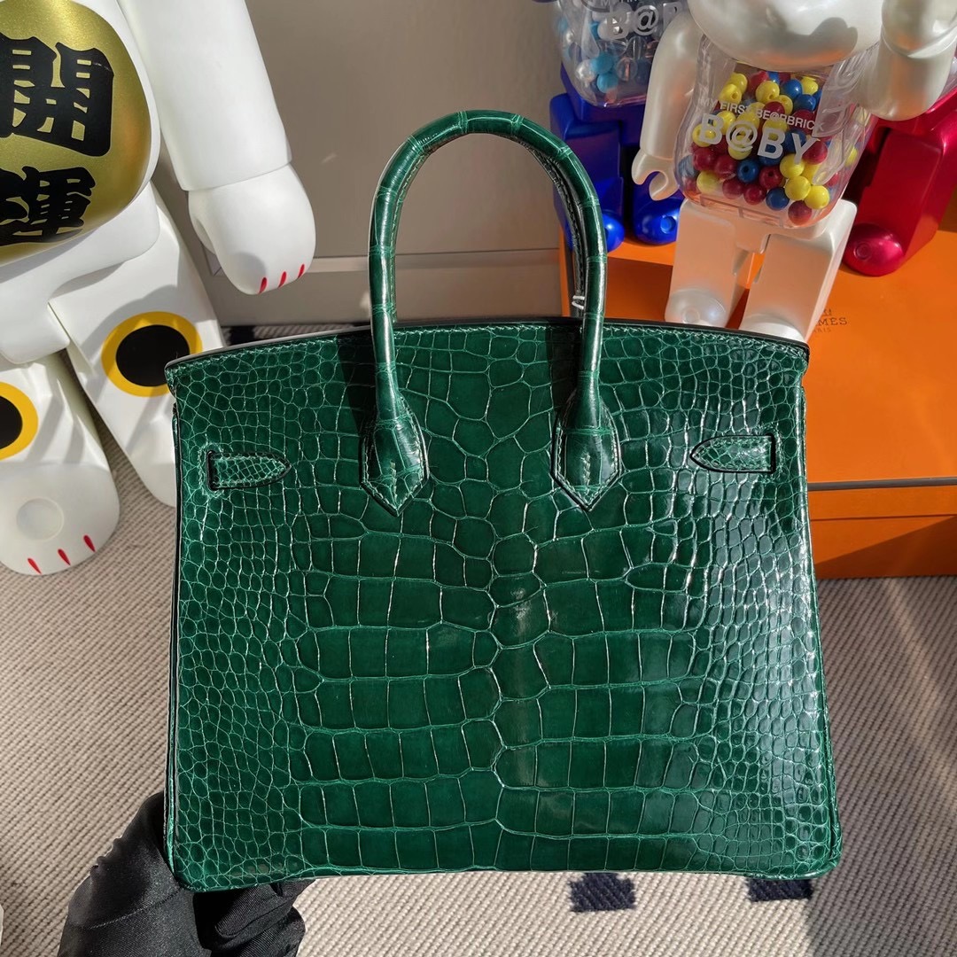 愛馬仕鉑金包價格及圖片 Hermes Birkin 25cm 57 Bordeaux 67 Vert Fonce 美洲鱷魚