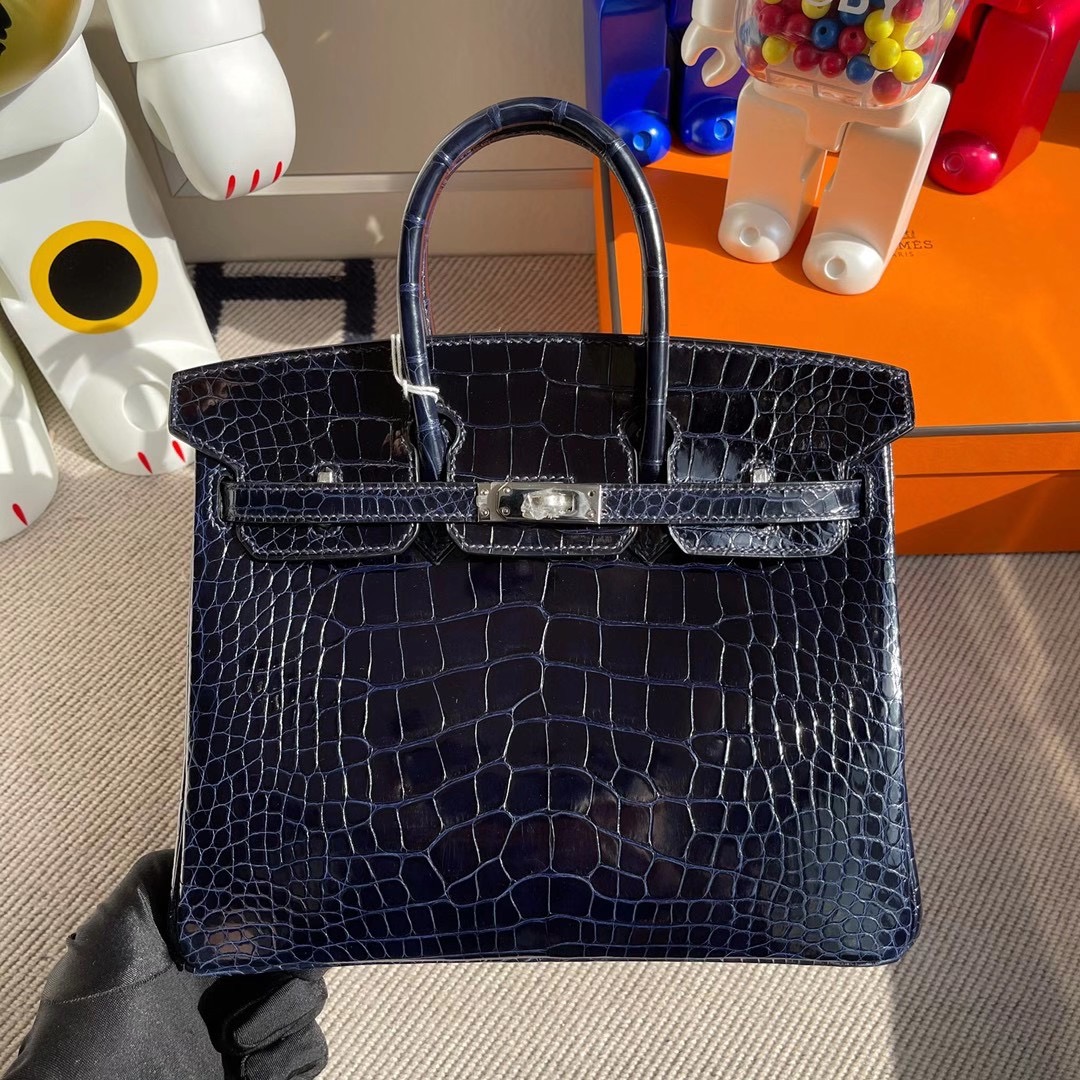 香港東區柴灣 愛馬仕鉑金包 Hermes Birkin 25cm 73 Blue sapphire 81 gris tourterelle 美洲鱷魚